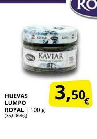Supermercados MAS Huevas Lumpo Royal oferta