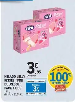 E.Leclerc Fini - helado jelly kisses oferta
