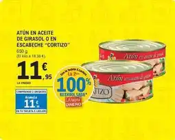 E.Leclerc Cortizo - atún en aceite de girasol o en escabeche oferta