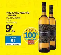 E.Leclerc Carmencita - vino blanco albarino oferta