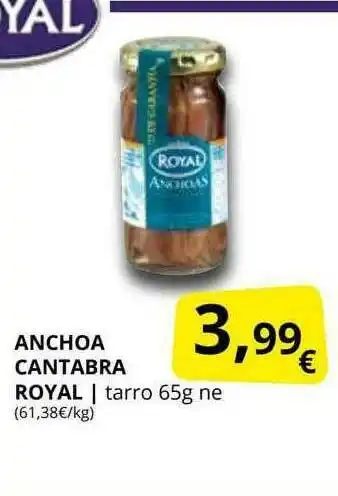 Supermercados MAS Anchoa Cantabra Royal oferta