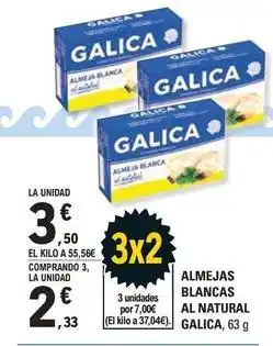 E.Leclerc Galica - almejas blancas al natural oferta