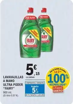 E.Leclerc Fairy - lavavajillas a mano ultra poder oferta