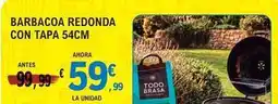 E.Leclerc Barbacoa redonda con tapa oferta