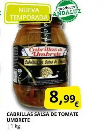 Supermercados MAS Cabrillas Salsa De Tomate Umbrete oferta