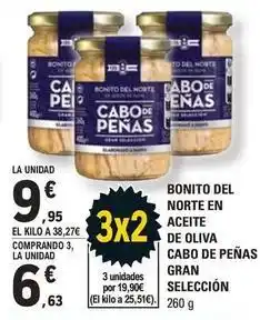 E.Leclerc Cabo de peñas - bonito del norte en aceite de oliva oferta