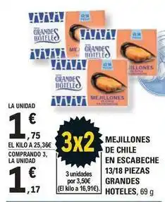 E.Leclerc Mejillones de chile en escabeche oferta