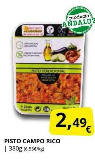 Supermercados MAS Pisto Campo Rico oferta