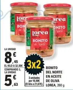 E.Leclerc Loira - bonito del norte en aceite de oliva oferta