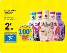E.Leclerc Malizia - gel de bano oferta