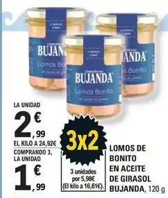 E.Leclerc Bujanda - lomos de bonito en aceite de girasol oferta
