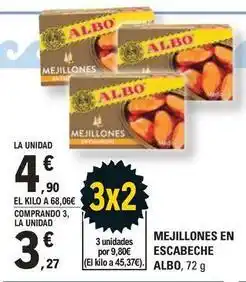 E.Leclerc Albo - mejillones en escabeche oferta