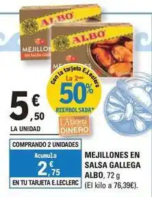E.Leclerc Albo - mejillones en salsa oferta