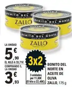 E.Leclerc Zallo - bonito del norte en aceite de oliva oferta
