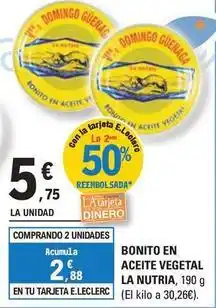 E.Leclerc Domingo - bonito en aceite vegetal oferta