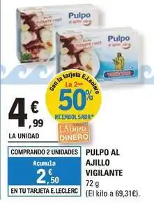 E.Leclerc Vigilante - pulpo al ajillo oferta