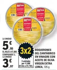 E.Leclerc Loira - boquerones del cantabrico en vinagre con aceite de oliva virgen extra oferta