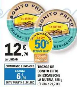 E.Leclerc Trozos de bonito frito en escabeche oferta