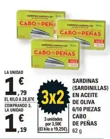 E.Leclerc Cabo de peñas - sardinas oferta