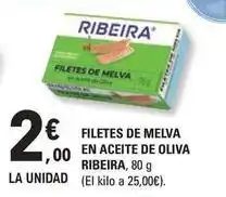 E.Leclerc Ribeira - filetes de melva en aceite de oliva oferta
