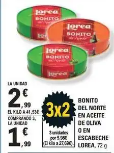 E.Leclerc Loira - bonito del norte en aceite de oliva o en escabeche oferta