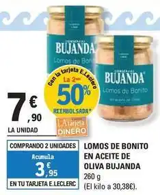 E.Leclerc Bujanda - lomos de bonito en aceite de oliva oferta