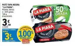 E.Leclerc La piara - pate tapa negra oferta