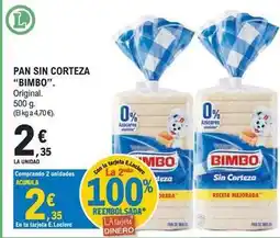 E.Leclerc Bimbo - pan sin corteza oferta