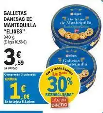 E.Leclerc Eliges - galletas danesas de mantequilla oferta