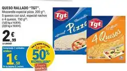 E.Leclerc Tgt - queso rallado oferta
