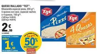 E.Leclerc Tgt - queso rallado oferta