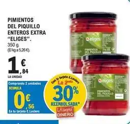 E.Leclerc Eliges - pimientos del piquillo enteros extra oferta