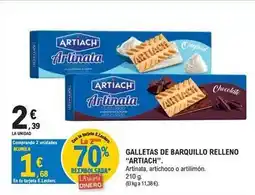 E.Leclerc Artiach - galletas de barquillo relleno oferta