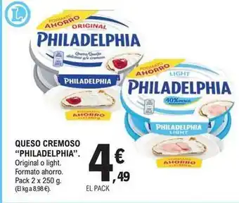 E.Leclerc Philadelphia - queso cremoso oferta
