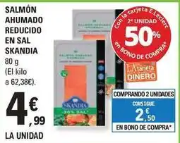 E.Leclerc Skandia - salmon ahumado reducido en sal oferta