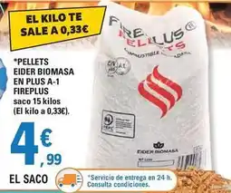 E.Leclerc Plus - pellets eider biomasa en a-1 oferta