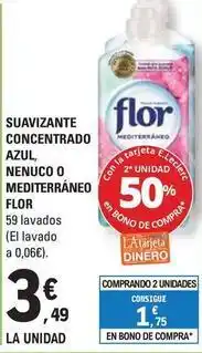 E.Leclerc Flor - suavizante concentrado azul, nenuco o mediterraneo oferta