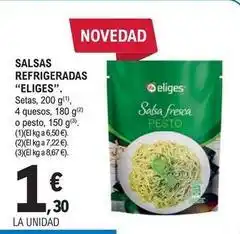 E.Leclerc Eliges - salsas refrigeradas oferta