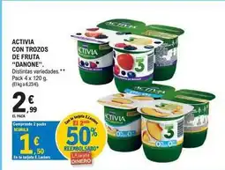 E.Leclerc Danone - activia con trozos de fruta oferta