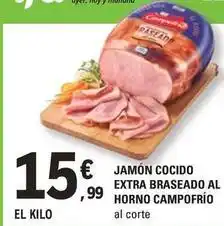 E.Leclerc Campofrío - jamon cocido extra braseado al horno oferta