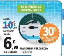 E.Leclerc Eco+ - manguera verde oferta