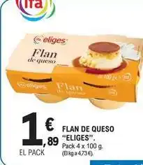 E.Leclerc Eliges - flan de queso oferta
