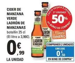 E.Leclerc Ladrón de manzanas - cider de manzana verde oferta