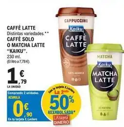 E.Leclerc Kaiku - caffe latte oferta