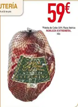 Masymas Nobleza extremeña - paleta de cebo 50% raza ibérica oferta