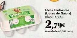 Gadis Ovos ecolóxicos oferta