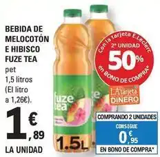 E.Leclerc Bon - bebida de melocoton e hibisco oferta