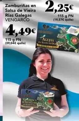 Gadis Vengarco - zamburinas en salsa de vieira rias galegas oferta