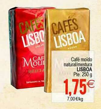 Plenus Supermercados Café Moido Natural Mestura Lisboa oferta