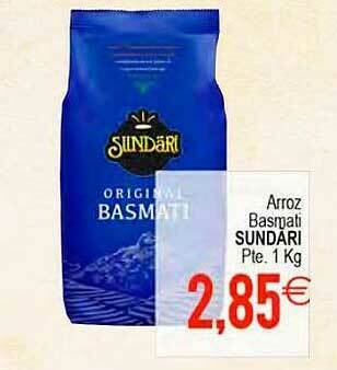 Plenus Supermercados Arroz Basmati Sundari oferta